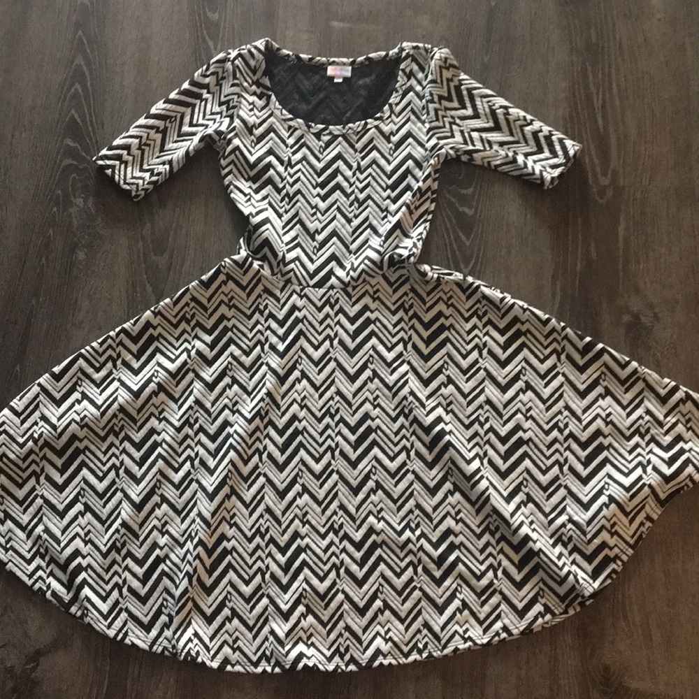Lularoe NWOT Black and White Dress